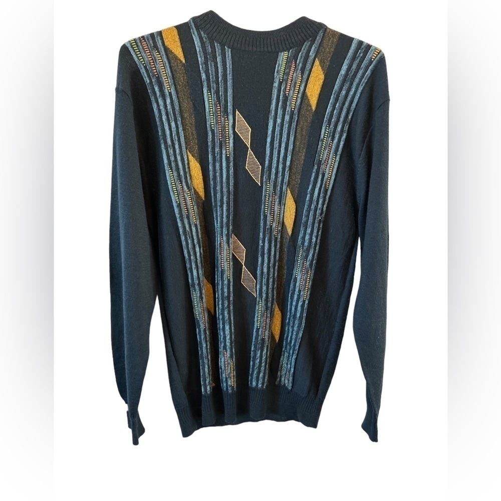 MIKO Navy‎ Geometric Print Sweater